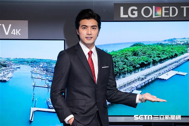 賀軍翔出席LG OLED電視上市記者會。（圖／記者林敬旻攝）