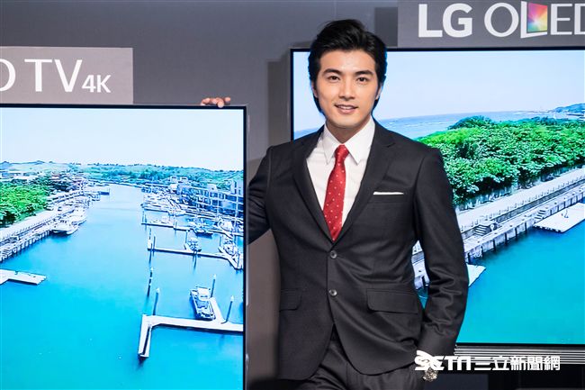 賀軍翔出席LG OLED電視上市記者會。（圖／記者林敬旻攝）