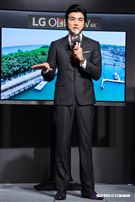 賀軍翔出席LG OLED電視上市記者會。（圖／記者林敬旻攝）