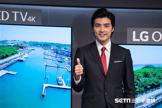 賀軍翔出席LG OLED電視上市記者會。（圖／記者林敬旻攝）