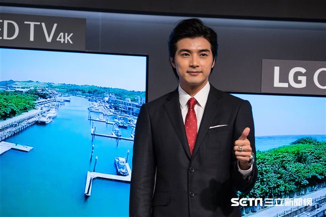 賀軍翔出席LG OLED電視上市記者會。（圖／記者林敬旻攝）