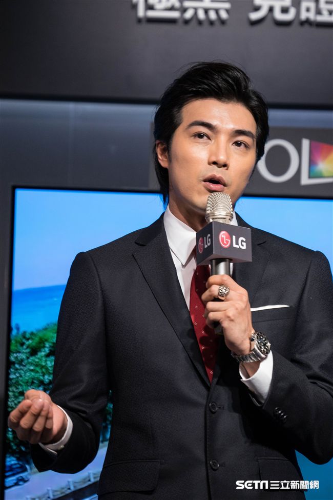 賀軍翔出席LG OLED電視上市記者會。（圖／記者林敬旻攝）