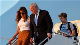 美國總統川普、第一夫人梅蘭妮亞（圖／路透社／達志影像）