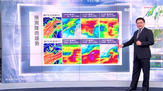 明起高溫降5度　暴雨襲台持續一週！