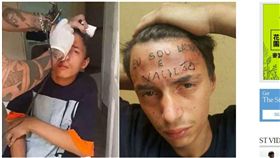 ▲少年偷竊，額頭上遭刺「我是小偷」。（圖／翻攝自Sky Alpha YouTube）
https://www.youtube.com/watch?v=DTsb9nBhais