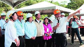 蔡英文到台南，賴清德全程陪同。（圖／總統府提供）