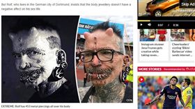 德國，男子，穿環，金氏世界紀錄（圖／翻攝自《每日星報》）