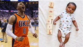 Westbrook和兒子。