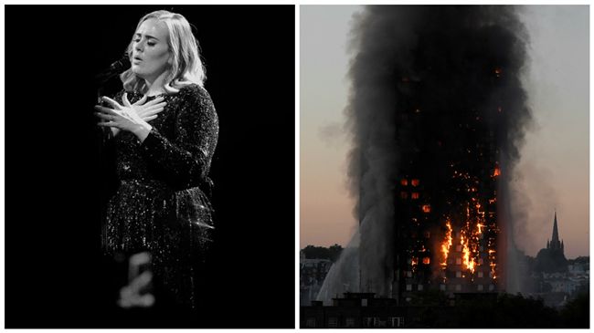 現身倫敦大火火場　愛黛兒擁抱災民