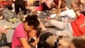 江蘇幼稚園門口爆炸(圖/翻攝自微博)