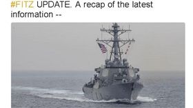 美國海軍,驅逐艦,日本,外海,相撞,商船,USS Fitzgerald,費茲傑羅號
（圖／中央社）
