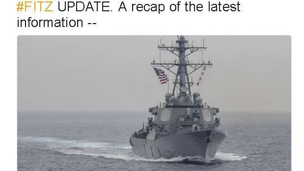 美海軍驅逐艦　在日本外海與商船相撞