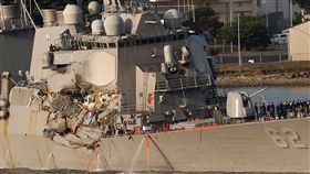美國海軍,驅逐艦,日本,外海,商船,USS Fitzgerald,費茲傑羅號（圖／路透社／達志影像）