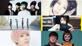 圖/翻攝自FLUX、Mr.Miss、草東沒有派對、郭修彧、Erika、宮閣臉書