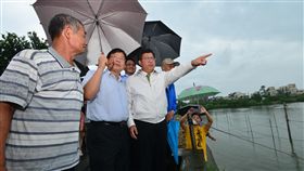 吳郭魚湖泊病毒，桃園持續管控消毒,鄭文燦.（圖／桃園市政府新聞處提供／中央社）