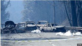 ▲葡萄牙森林大火災後一片狼藉。（圖／翻攝自《BBC》）
http://www.bbc.com/news/in-pictures-40317711