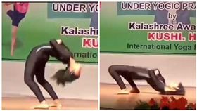 印度，少女，瑜珈（圖／翻攝自YouTube）