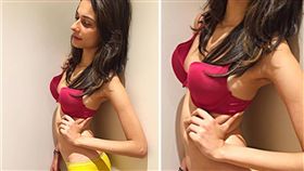 印度,女星,Aneri Vajani,國際瑜珈日,貧乳,胸部,小胸部,比基尼,胸罩