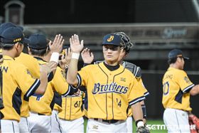 中信兄弟王勝偉　圖／記者林敬旻攝