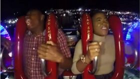 新奇,影片,自由落體,雲霄飛車,遊樂設施,驚嚇,昏倒