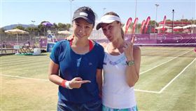 詹詠然搭配Martina Hingis（圖／翻攝自詹詠然粉絲團）