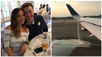 夫妻揭發飛機漏油　美聯航竟丟包他們