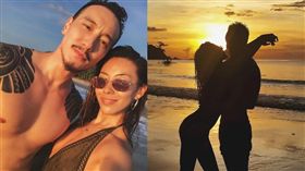 蔡詩芸與王陽明結婚一周年半到菲律賓愛尼島八天共遊，拍攝環保議題影片。（圖／帝國娛樂提供）