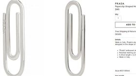 PRADA,迴紋針,名牌,義大利精品,天價,時尚
（圖／中央社）