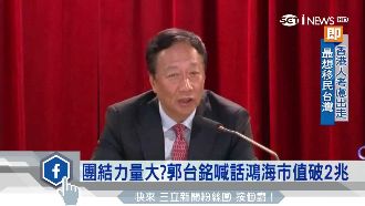 郭董信心喊話！鴻海總市值達2.7兆