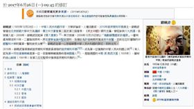 諾貝爾,和平獎.劉曉波,維基百科,罪犯,保外就醫,竄改
（圖／中央社）