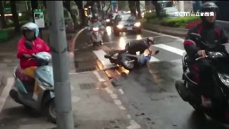 雨天騎車打滑　「標線」竟是隱形殺手