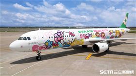 長榮航空,彩繪機,三麗鷗,Hello Kitty,友誼機。（圖／長榮提供）