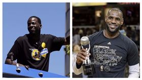 騎士,勇士,超級球隊,詹姆斯,格林,崔斯勒　圖／美聯社／達志影像