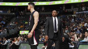 ▲Doc Rivers與兒子Austin Rivers。（圖／美聯社／達志影像）