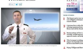 一次近5萬台幣！徵召戰鬥機送自己回家　法空軍司令遭調查
圖／翻攝自telegraph
http://www.telegraph.co.uk/news/2017/06/28/french-air-force-chief-investigation-allegedly-using-fighter/