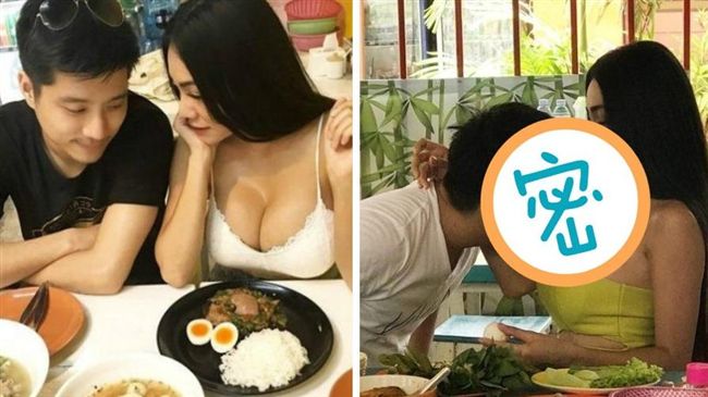 低頭吃她乳溝上的蛋　男星挨批壞風氣