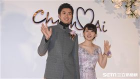 台灣桌球好手江宏傑與日本桌球甜心福原愛今日在晶華酒店舉行婚禮　圖／記者林敬旻攝