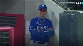 ▲三星獅在光州遭痛宰，監督金翰秀滿臉豆花。（圖／截自韓國媒體）