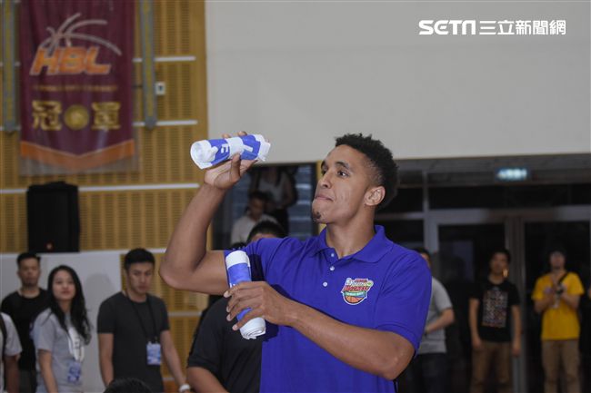 Malcolm Brogdon訪台出席公開活動。（圖／記者林敬旻攝）