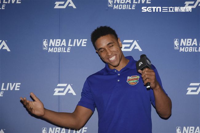 Malcolm Brogdon訪台出席公開活動。（圖／記者林敬旻攝）