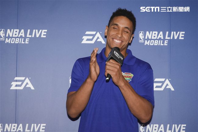 Malcolm Brogdon訪台出席公開活動。（圖／記者林敬旻攝）