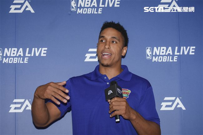 Malcolm Brogdon訪台出席公開活動。（圖／記者林敬旻攝）