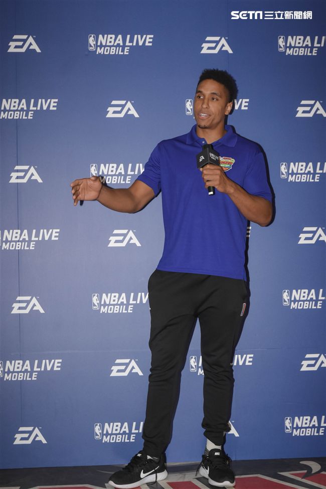 Malcolm Brogdon訪台出席公開活動。（圖／記者林敬旻攝）