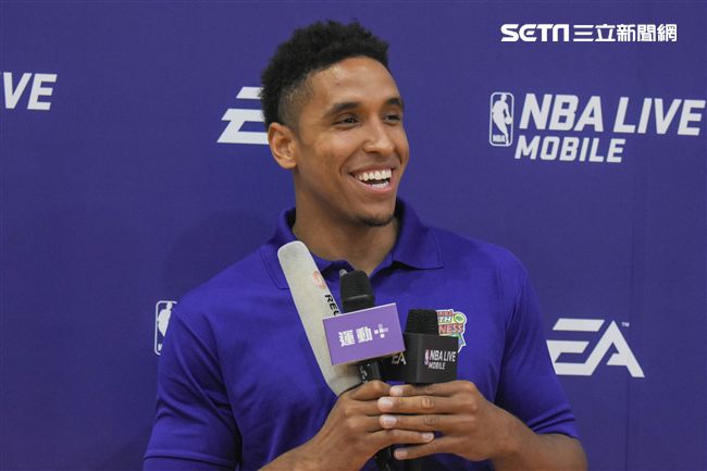 Malcolm Brogdon訪台出席公開活動。（圖／記者林敬旻攝）