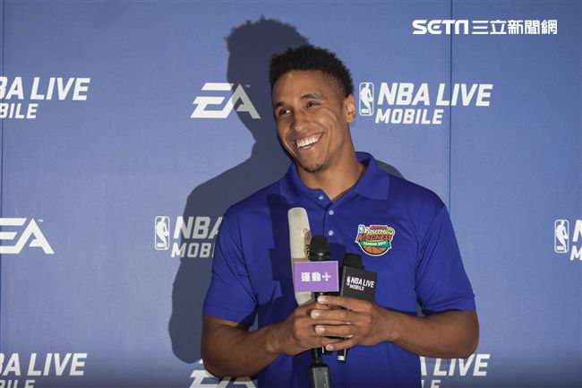 Malcolm Brogdon訪台出席公開活動。（圖／記者林敬旻攝）