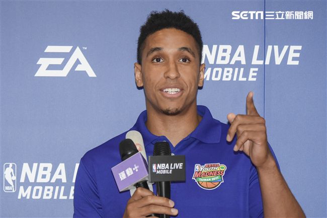 Malcolm Brogdon訪台出席公開活動。（圖／記者林敬旻攝）