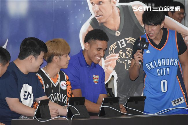 Malcolm Brogdon訪台出席公開活動。（圖／記者林敬旻攝）