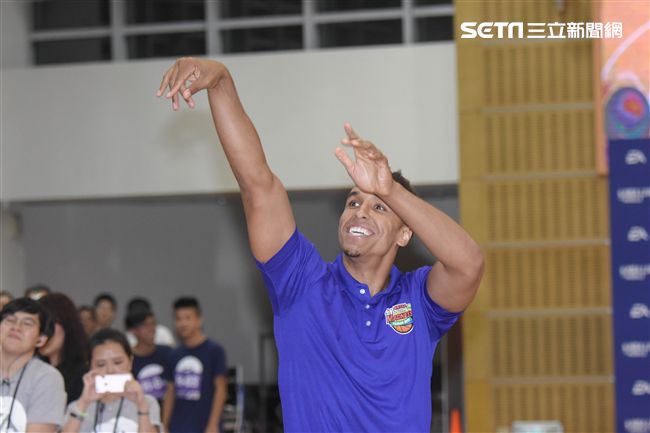 Malcolm Brogdon訪台出席公開活動。（圖／記者林敬旻攝）