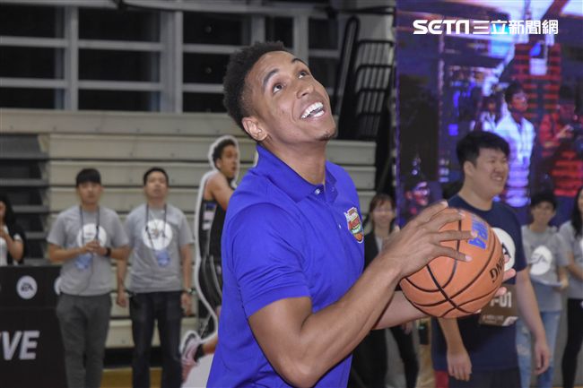 Malcolm Brogdon訪台出席公開活動。（圖／記者林敬旻攝）