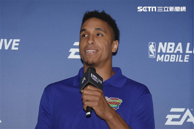 Malcolm Brogdon訪台出席公開活動。（圖／記者林敬旻攝）